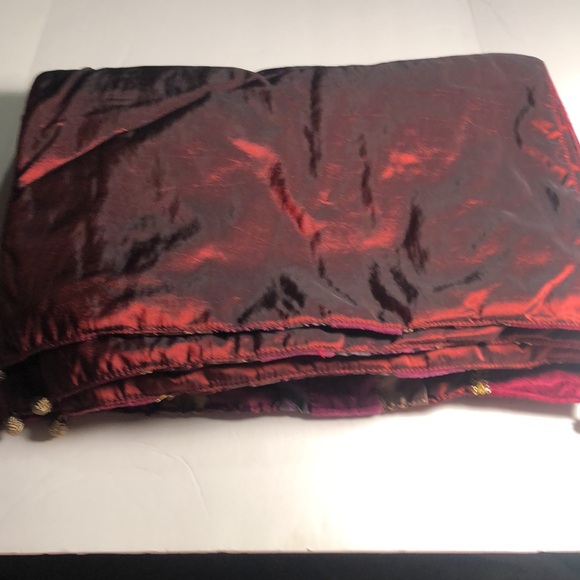 Set of four Fall fancy velour multicolored table sitting fancy table placemats - Picture 12 of 13